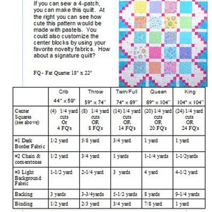 Simply Cool PDF digital Quilt Pattern easy border 444 image 2