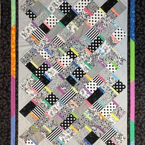 Simple Ribbons Quilt pattern *Paper Pattern* #450