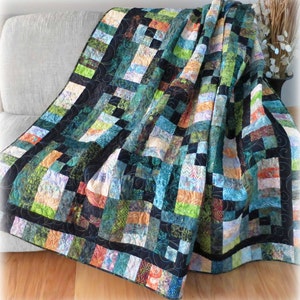 Woodland Daybreak PDF quilt pattern which uses 2-1/2 strips, Jelly Roll Friendly, 442 image 5