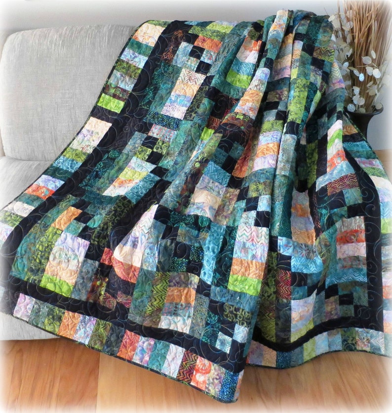 Woodland Daybreak PDF quilt pattern which uses 2-1/2 strips, Jelly Roll Friendly, 442 image 5