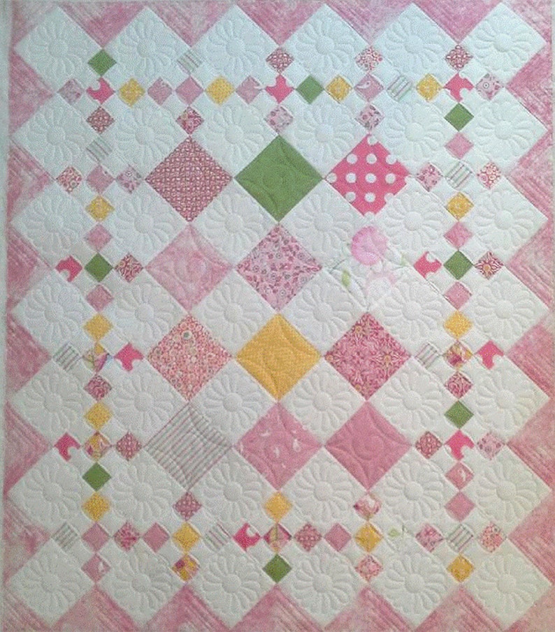 Easy PDF digital download quilt pattern, Diamond Patch 415 Designed by Pleasant Valley Creations image 5