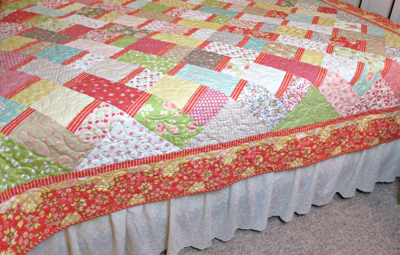 Easy PDF Pattern Simple Ribbons Quilt 450e Etsy