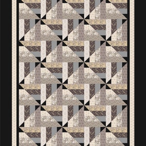 Simple Illusions PDF download quilt pattern Jelly Roll friendly easy quilt pattern #455