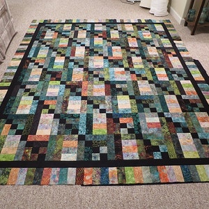 Woodland Daybreak PDF quilt pattern which uses 2-1/2 strips, Jelly Roll Friendly, 442 image 4