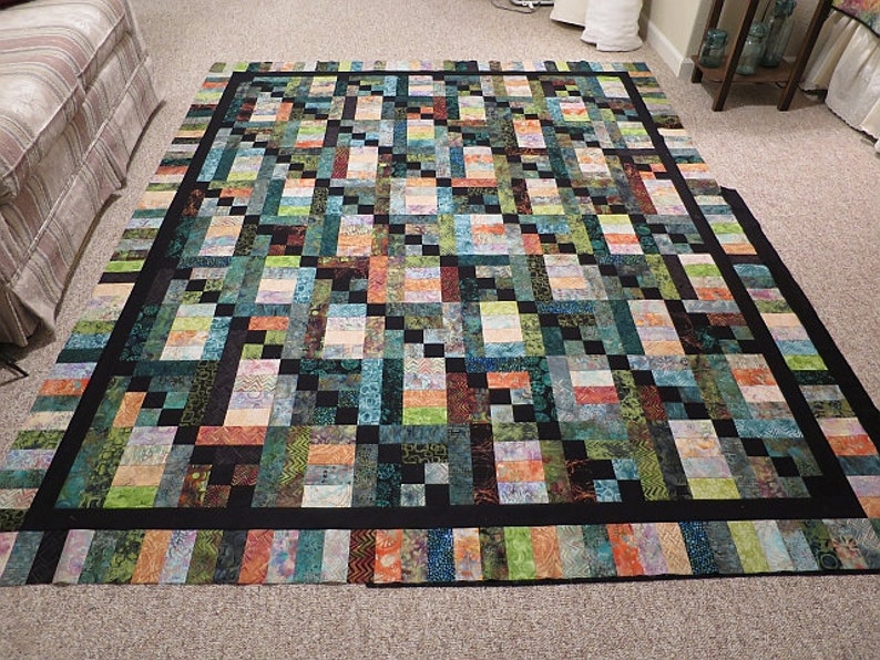 Woodland Daybreak PDF quilt pattern which uses 2-1/2 strips, Jelly Roll Friendly, 442 image 4