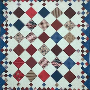 Easy PDF digital download quilt pattern, Diamond Patch 415 Designed by Pleasant Valley Creations image 9