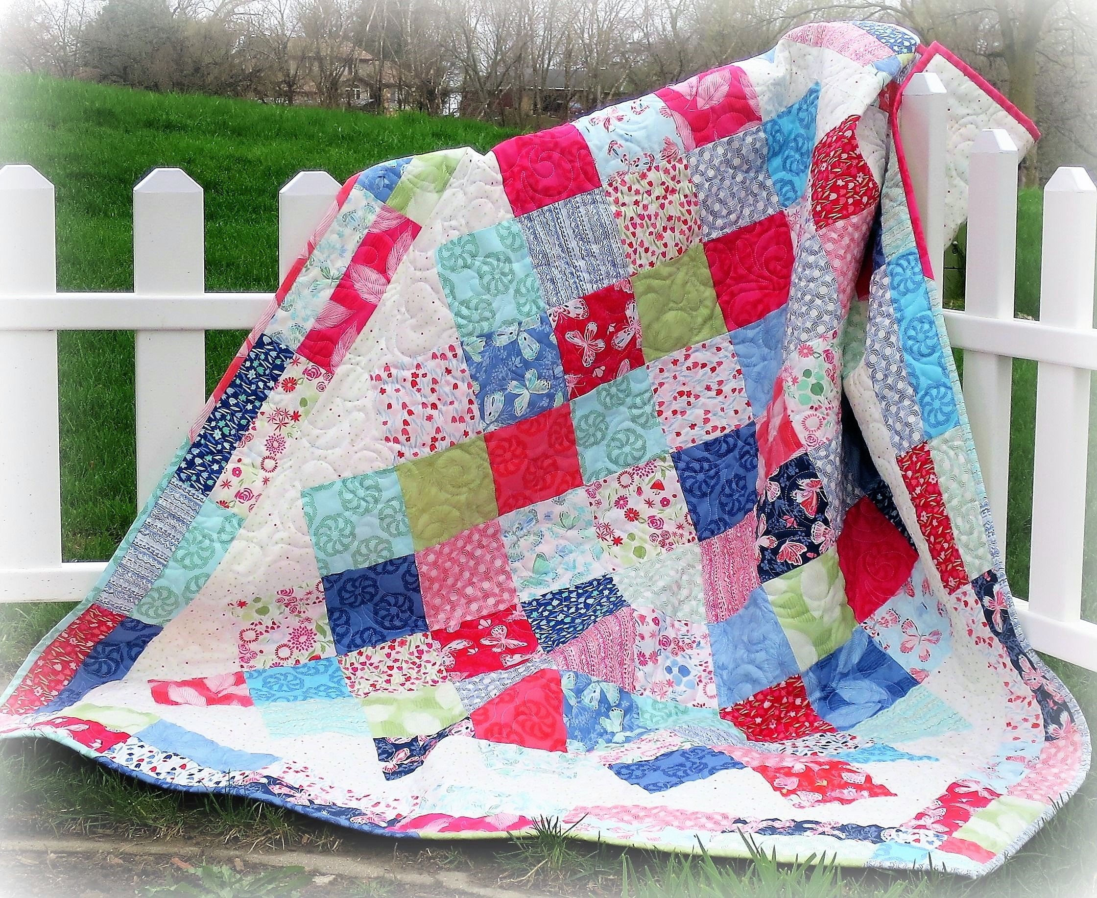 Picnic Party Quilt Pattern 448e Etsy