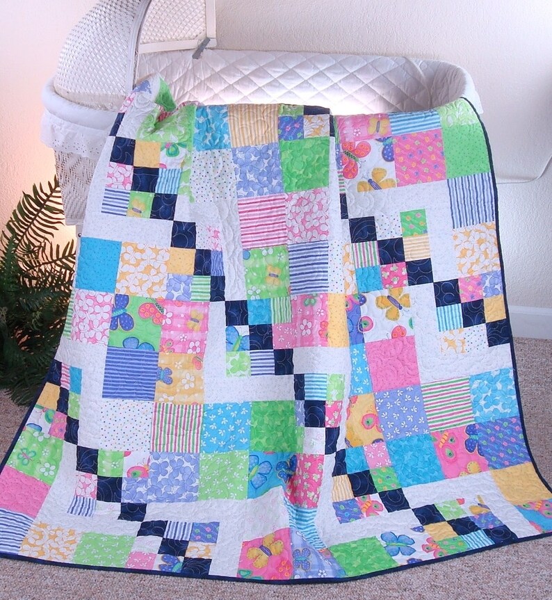 Easy PDF quilt pattern Simply Delightful Quilt Pattern in 6 sizes PDF 431e image 4