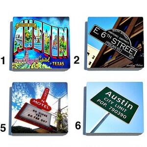 Austin Color Stone Coaster Tile Set Pick any four images 16 to choose from image 2