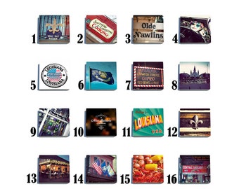 Iconic New Orleans Stone Coaster Set - Pick any 4 images - 16 to choose from