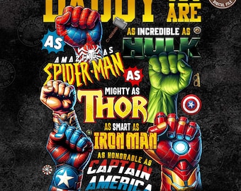 Superhero Father's Day Png, Best Dad Ever Png, Daddy You Are Png, Fatherhood Png, Dad Life Png, Dad Shirt, Gift For Father, Digital Download