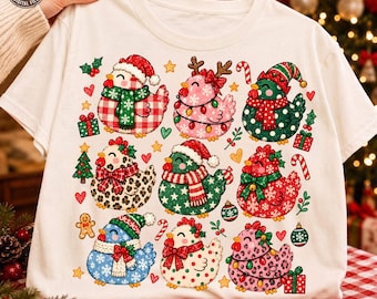 Chicken Christmas Png: Cottagecore Chicken Christmas Png, Chicken Lover Png, Backyard Chicken Png, Merry Christmas Png, Digital Download