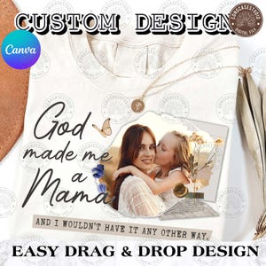 Jesus Mother&#39;s Day Canva Template, Custom Mom Canva Frame, Mothers Plant Seeds of Love Png, Best Mom Canva Template Png, Digital Download