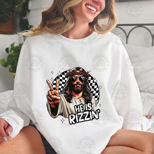 He is Rizzin Png, Funny Easter Jesus Meme Png, Teen Slang Funny Png ...