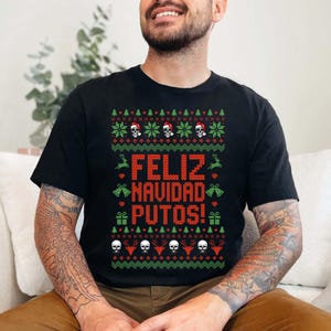 Feliz Navidad Putos Png, Funny Christmas Shirt Png, Freaky Christmas Sweater Png, Ugly Sweater Png Design, Christmas Png, Digital Download