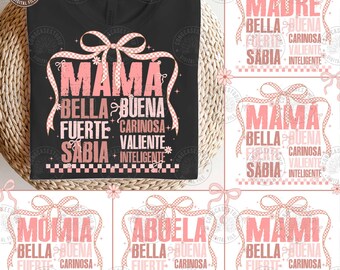 Spanish Mothers Day Png Bundle, Retro Madre Png, Mom Butterfly Png, Mother's Day Png, Floral Madre Png, Retro Spanish Mama, Digital Download