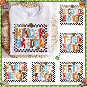 First/Second/Third Grade Boy Back To school Bundle png, Baseball Basketball, Preppy Kids, Kindergarten, 1st day of school, Digital Download
