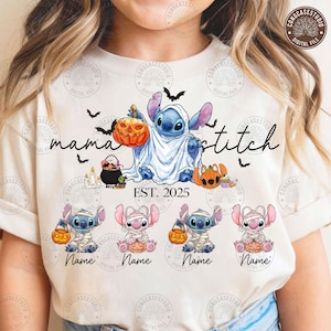 Mama Blue Alien Halloween PNG: Spooky Trick or Treat Digital Download