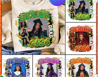 Editable Graduation 2026 Canva Template: Senior Photo Insert PNG Bundle Design, Graduate Digital Download