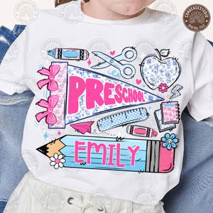 Custom Preppy Name PNG: Lace Coquette Pennant , Digital Download