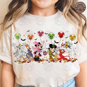 Retro Halloween Cartoon PNG: Spooky Mouse & Friends, Digital Download