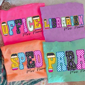 Neon Checkered Teacher/Para/Sped PNG, Teacher Back to School PNG Neon Disstressed, Coquette Teacher Png, Hand Drawn Png, Digital Download
