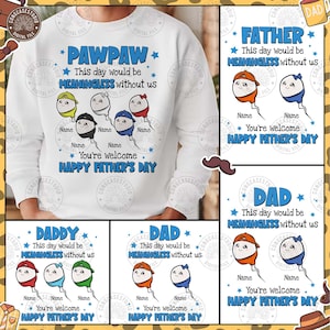 Funny Father&#39;s Day PNG Bundle: Sperm Design (Digital Download)