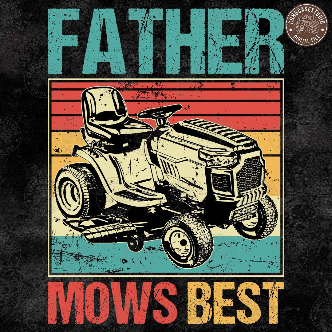Casquette Trucker Vintage 'Father Mows Best' - Blague Cadeau Drôle Pour Papa - Occasion Portée