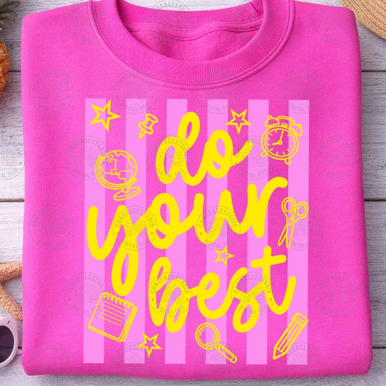 Paquete PNG para el día de la prueba: Diseño de profesora a rayas "Rock This Test No Stress Coquette", gráficos para camisetas con frases sobre las pruebas estatales, descarga digital. imagen 5