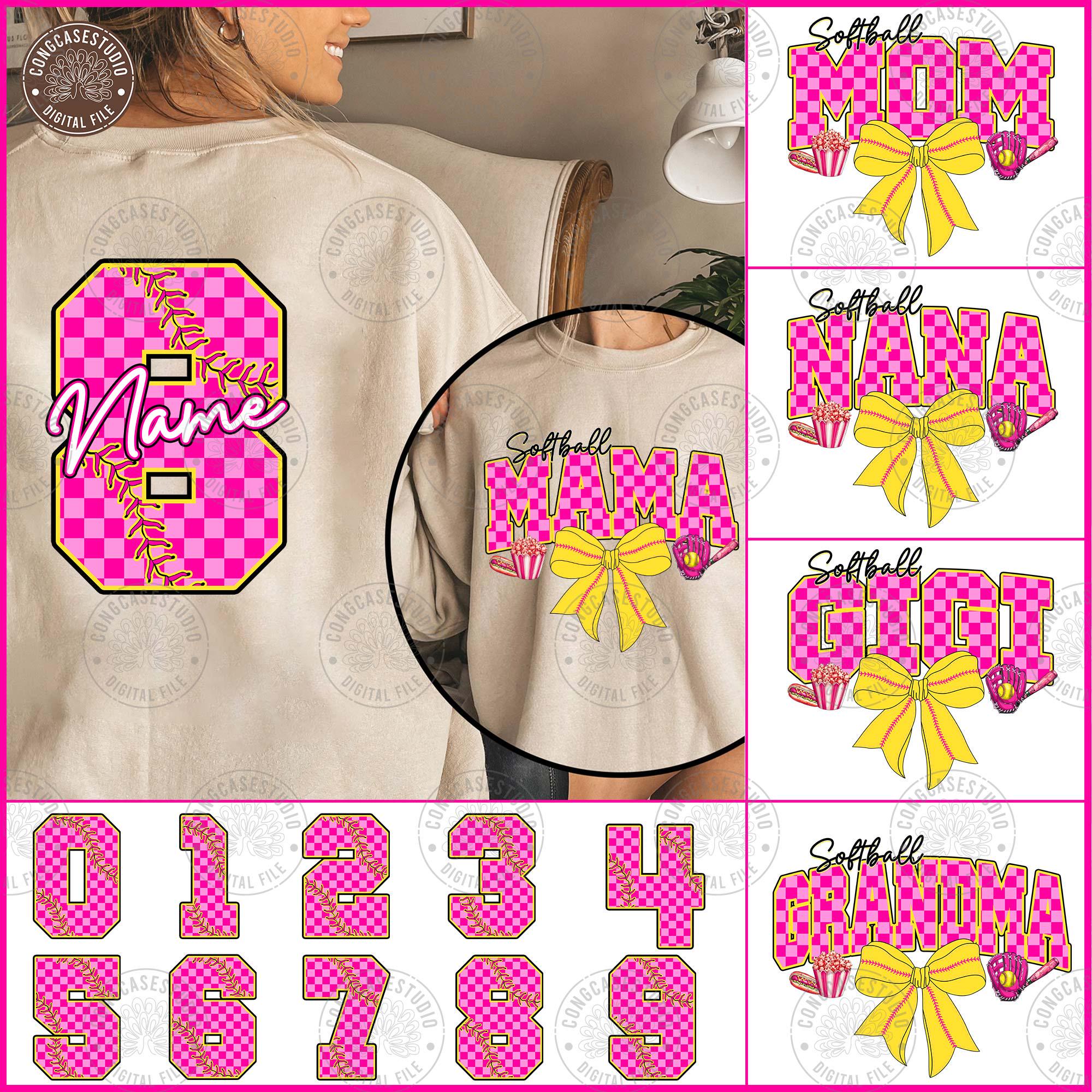 Custom Softball Mama Png Bundle, Mothers Day Gift Png, Gift For Mom Png, Softball Bow Png, Softball Mom Png, Mama Game Day, Digital Download
