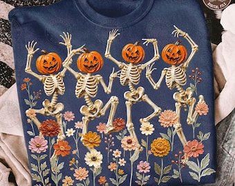 Wildflowers Ghost Png: Spooky Season Png, Spooky Floral Ghost Png, Halloween Ghost Png, Halloween Png, Pumpkin Png, Digital Download