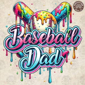 Retro Baseball Dad Png, Papa Shirt Design, Geschenk für Papa, Spieltag Shirt, Sport Papa Png, Vatertag Png, Papa Leben Png, digitaler Download