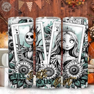 Nightmare Halloween Tumbler PNG Design: 20oz Skinny Tumbler, Digital Download