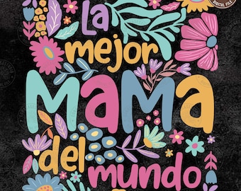 Spanish Mothers Day Png, Retro Madre Png, Mothers Day Png, Mama Sublimation Png, Retro Mama Png, Boho Floral Mama Png, Digital Download