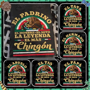 El Papa Mas Chingon PNG Bundle, Papa Latino PNG, Spanish Dad Png, Mexican Flag Papa Png, Dad Chicano, Chingon Fathers Day, Digital Download