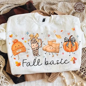 Fall Basic Png: Fall Is Calling Doodle Png, Pumpkin Spice Latte Png, Cozy Fall Png, Kawaii Fall Vibes, Cute Autumn Friends, Digital Download