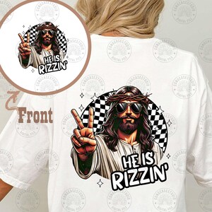 He is Rizzin Png, Funny Easter Jesus Meme Png, Teen Slang Funny Png ...