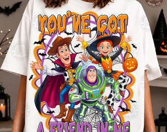 Retro Movie Toy Halloween Shirt Png: Halloween Ghost Png, Spooky Vibes Png, Trick Or Treat Png, Halloween Shirt Png, Digital Download