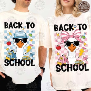 Back To School Png, First Day Of School Png, Back To School Boy Girl Png, 1St Day Of School, Boy School Png, School Goose, Digital Download