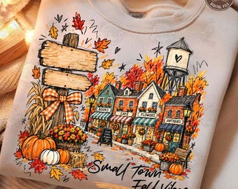 Custom Zip Code Fall Town PNG: Personalized Autumn Town Design, Small Town Fall Vibes Graphic, Custom Town Name Pumpkin, Digital Download