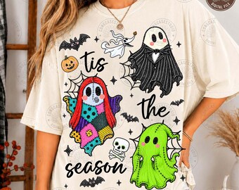 Tis The Season Ghost Png: Halloween Nightmare Ghosts Png, Halloween Png, Horror Movies Png, Spooky Vibes, Horror Halloween, Digital Download
