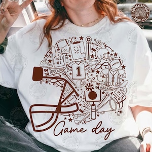 Touch Down Season Png: Football Game Day Shirt Design Png, Football Season Png, Game Day Png, Fall Football, Autumn Png, Digital Download