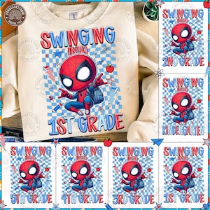 Back To School PNG Bundle: Superhero Teacher Designs (Digital Download