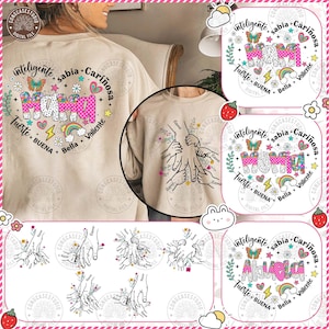 Bundle Personalized Madre Heart Png, Spanish Mama Png, Latina Mom Png, Mama Hands Kid  Png, Happy Mother Day, Floral Madre, Digital Download