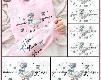 Custom Mama Grandma Goose Png, Mama Silly Goose Png, Vintage Mama Goose Png, Happy Mother's Day Png, Coquette Nana Png, Digital Download