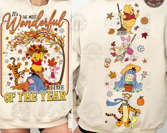 Two Sides The Most Wonderful Time Movie Bear Png: Trick Or Treat Png, Halloween Ghost Png, Spooky Vibes Png, Fall Design, Digital Download