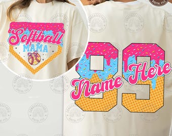 Softball Mama Drip Png, Softball Ice Cream Drip Png, Game Day Softball Png, Softball Mom Dripping Png, Mama Softball Png , Digital Download