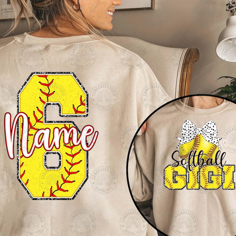 Personalized Softball Mom Png Bundle, Retro Softball Mama Coquette Png, Custom Softball Png, Softball Png, Game Day Png, Digital Download image 4