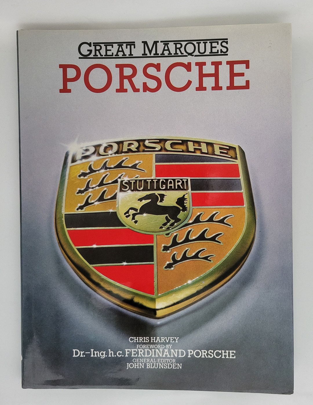 Vintage 1989 Porsche Coffee Table Book Great Marques Porsche Hardcover Etsy