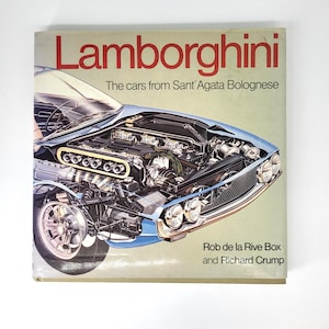 RARE FIND - Lamborghini: The cars from Sant&#39; Agata Bolognese - Vintage Car History Coffee Table Book Hardcover picture book